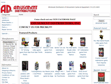 Tablet Screenshot of amusementdistributors.com